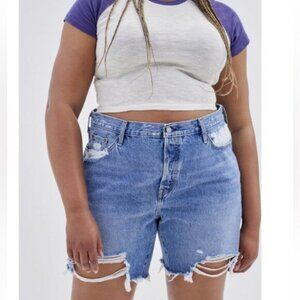 Urban Outfitters x Levi’s | 501 90s Vintage Denim Light Jean Shorts New Plus 22W